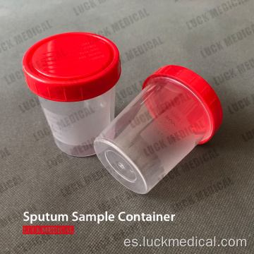 Covid Test Sputum Collection Cup con tapa